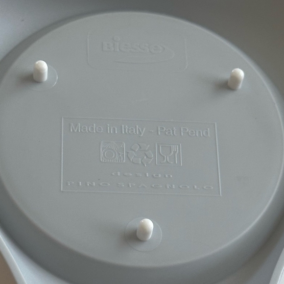 Vintage Biesse Bathroom Waste Bin Small Trash Can Garbage Swing Lid Portable Bin - Picture 6 of 6